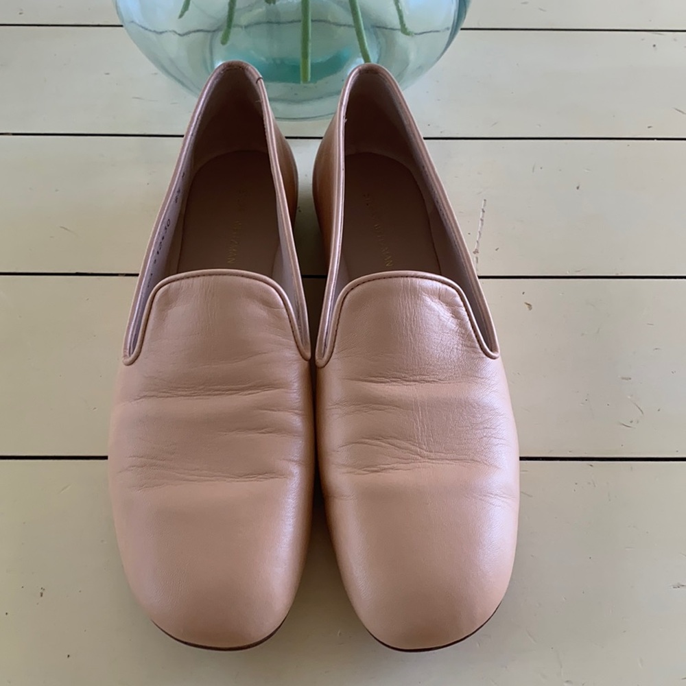 Stuart Weitzman My Guy Loafer in Blush Tripoli